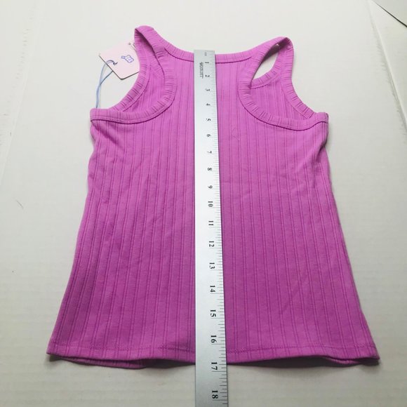 More Than Magic Girl's Size Medium 7-8 Sleeveless Ribbed Tank Pale Magenta New - Picture 11 of 11